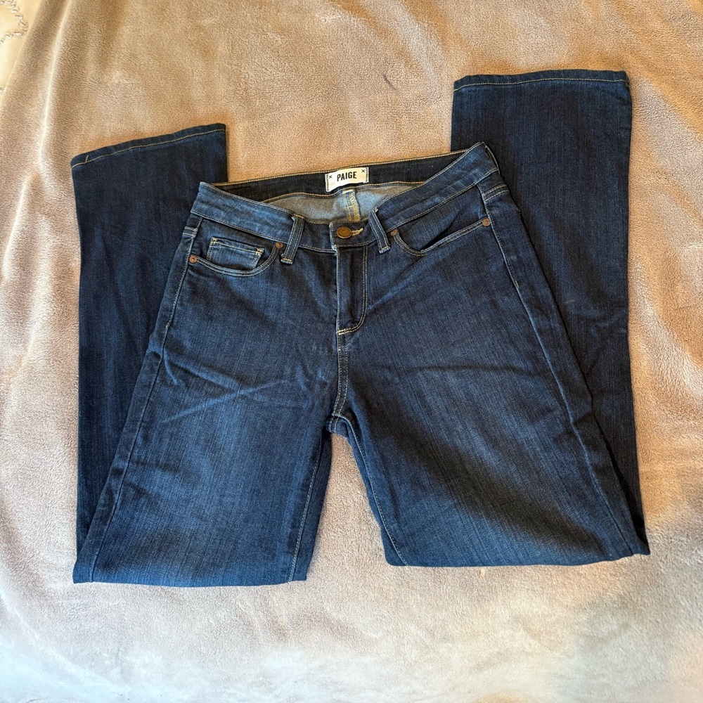 PAIGE Manhattan petite boot cut Jeans, size 27P, medium rise - 9"